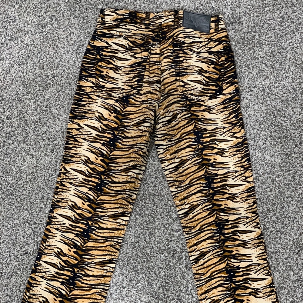 Vintage Y2k Guess Leopard Print Stretch Jeans Siz… - image 4